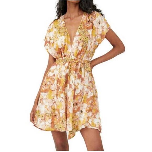 Free People Freddy Tie Mini Dress NWT - Picture 4 of 16